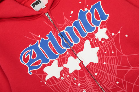 Sp5der Hooded Coats And Pants Suit