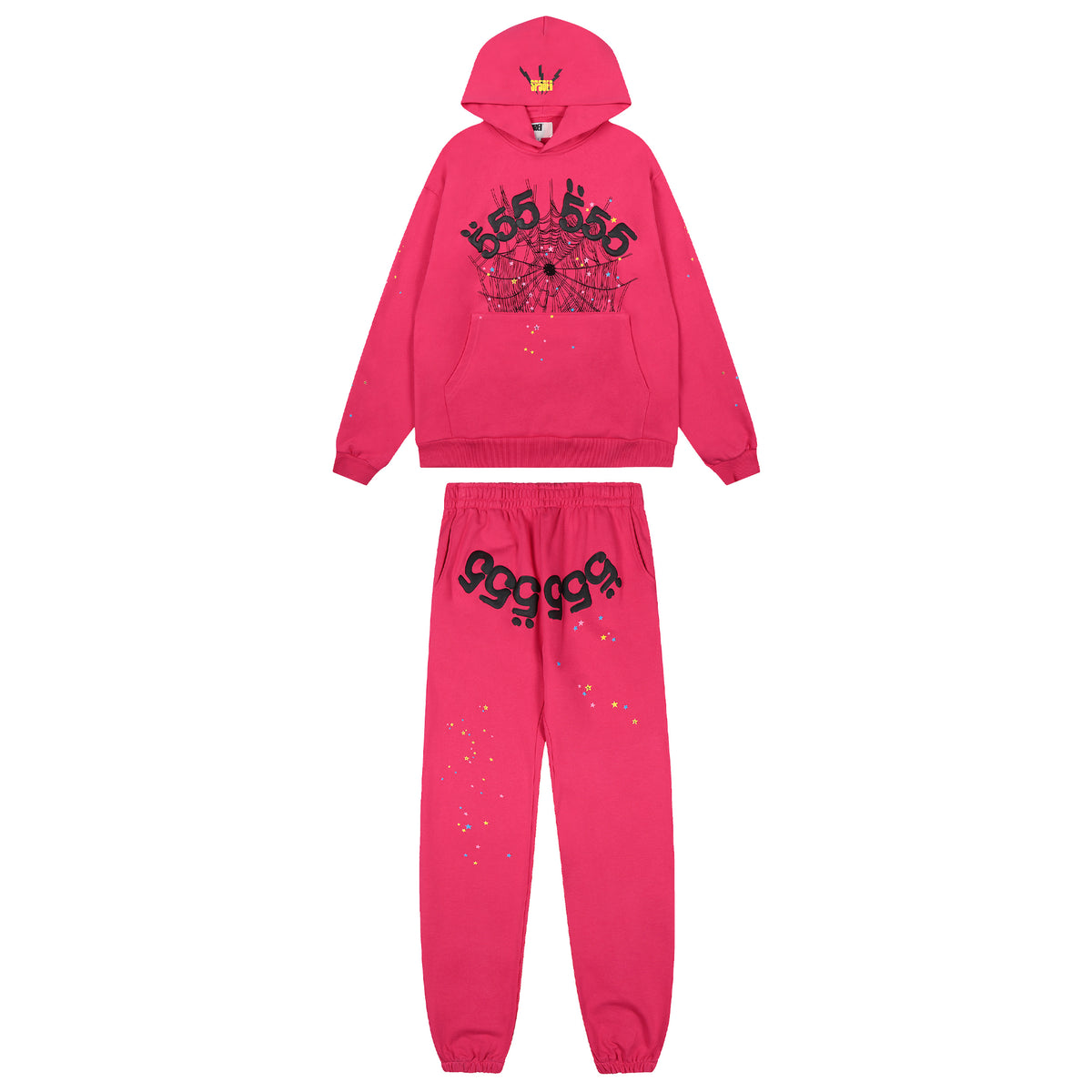 Sp5der Hoodie Pants Suit
