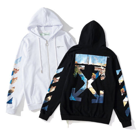 Off White Hooded Coat