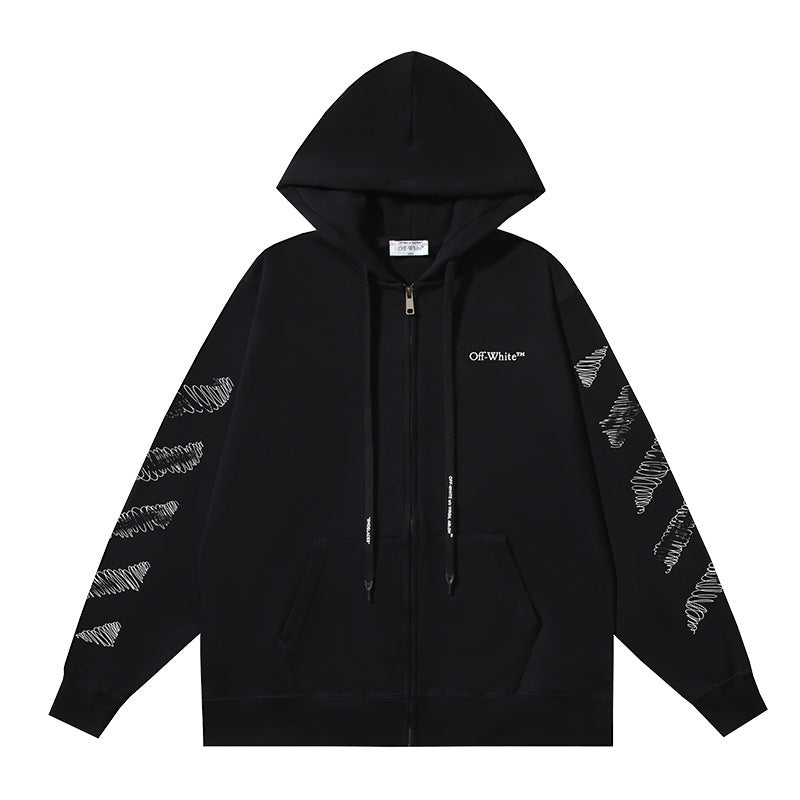 Off White Hooded Coat