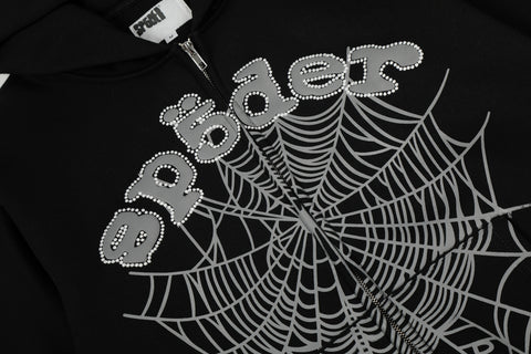 Sp5der Hooded Coats And Pants Suit