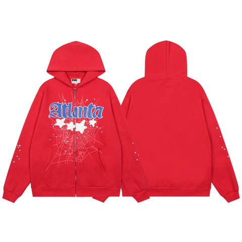 Sp5der Hooded Coats And Pants Suit