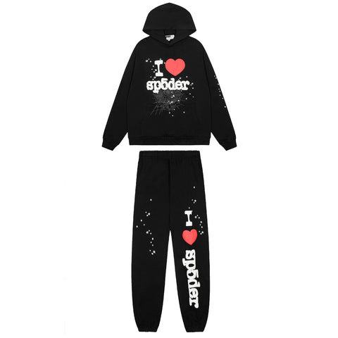 Sp5der Hoodie Pants Suit